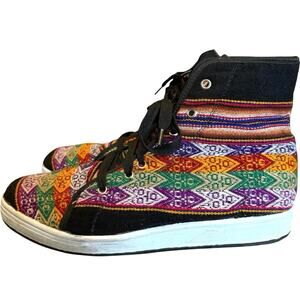 Yo Cholita Peruvian Aguayo High Top Sneakers Size 12